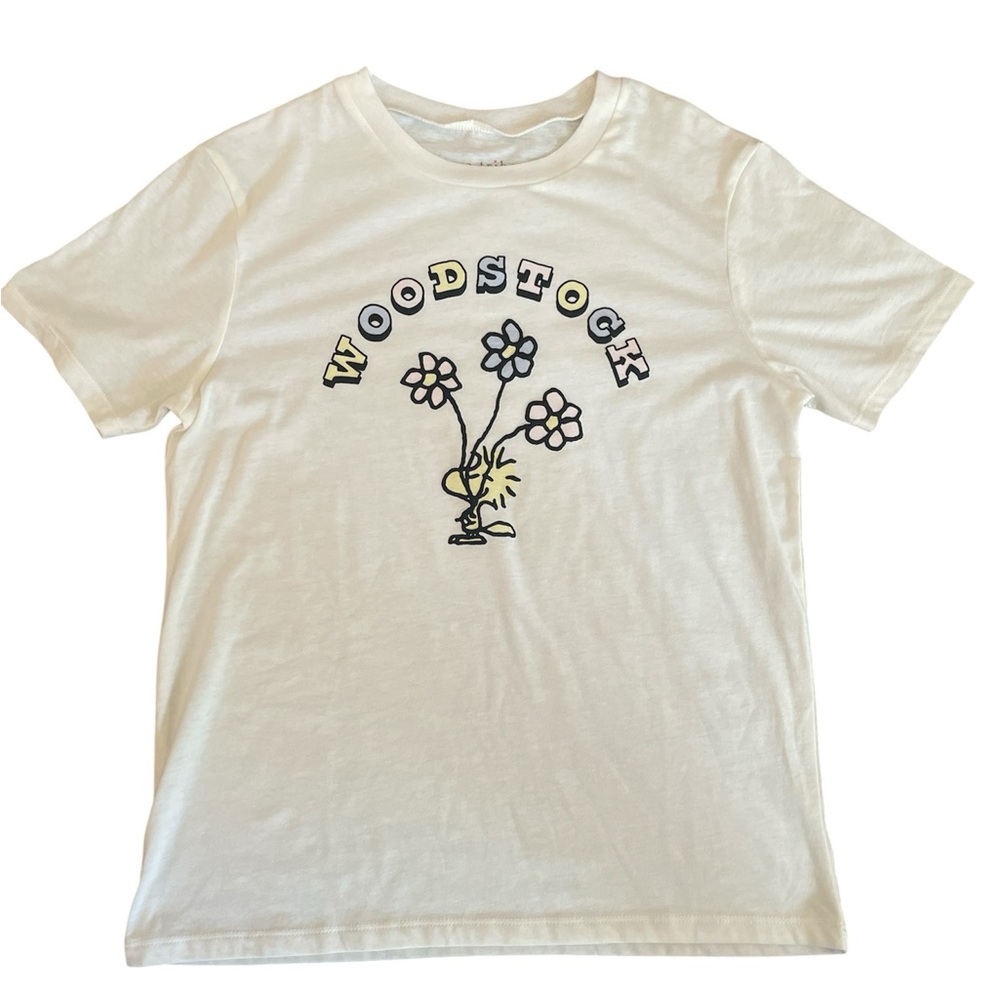 Woodstock Love Tribe Graphic T-Shirt in Off White